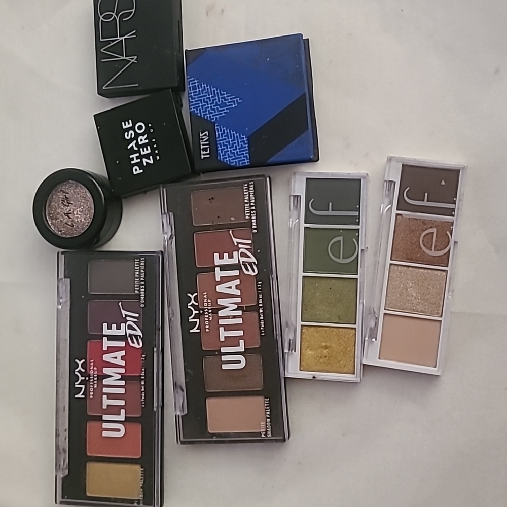 Eyeshadow bundle NYX Nars Elf LA girl Phase Zero Tetris
